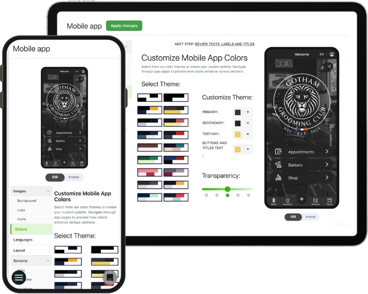 Einfache, aber leistungsstarke und flexible Konfiguration für die App